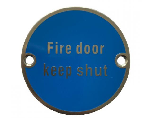 Fire door sign